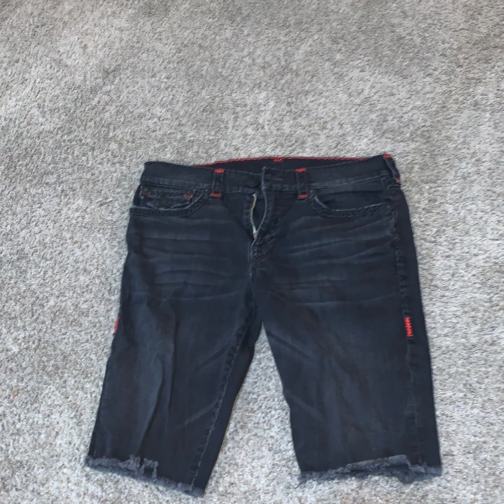 True religion black Jean shorts. Size 36